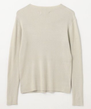 ANY 【洗濯機可】ボトルネック リブニット オイスター