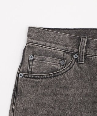 WEGO 【ウエスト調整可】ストレートデニムパンツ グレーその他