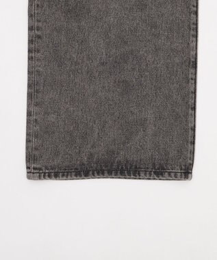 WEGO 【ウエスト調整可】ストレートデニムパンツ グレーその他