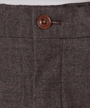 J.PRESS MEN 【ビジカジ兼用】ヤーンダイモールスキン パンツ ブラウン系