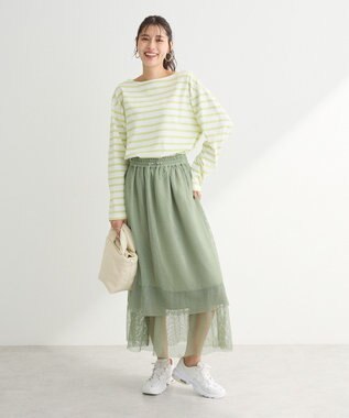 Green Parks ボーダーチュニック Green