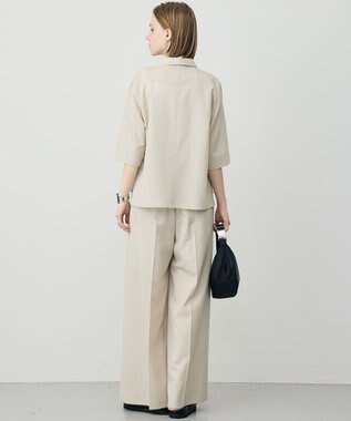 ICB L 【先行予約】ドライクールトロ クロスタックワイドパンツ サンドベージュ