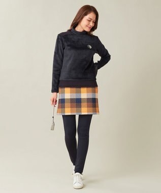 23区GOLF 【WOMEN】【吸湿発熱・ストレッチ】ストレッチ裏フリース レギパン ネイビー系