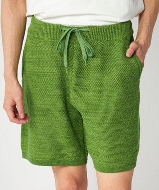 OP／FILA 【Ocean Pacific】ラーベンニットショーツ グリーン