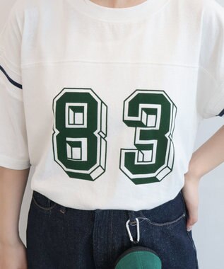 AMERICAN HOLIC 【RUSSELL】フットボールTシャツ White