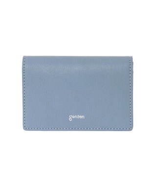 genten モルトフレスコ 名刺入れ ライトブルー