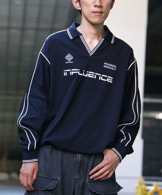 CRAFT STANDARD BOUTIQUE UVカット/イージーケア/ゲームシャツ-C Navy