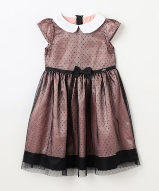 組曲 KIDS 【110-140㎝】チュールドット ドレス ピンク系5