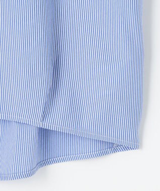 ANY SIS S シルケットストライプ スキッパー カットソー ブルーストライプ