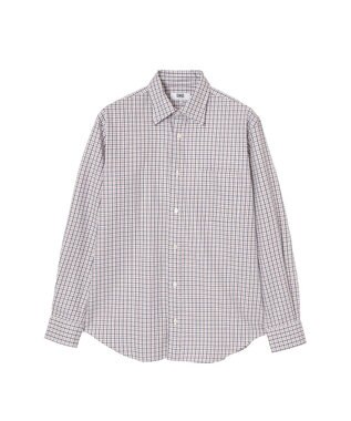 DAKS SIDGRAS ポプリンミニチェックシャツ レッド