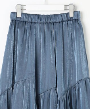 Feroux 【ONWARD CROSSET MAG掲載・セットアイテム】バックギャザーシャイニーセット ワンピース ネイビー系