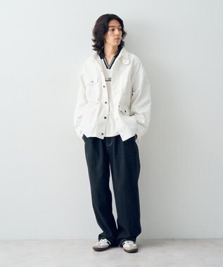 CRAFT STANDARD BOUTIQUE UVカット/イージーケア/ゲームシャツ-C Off White