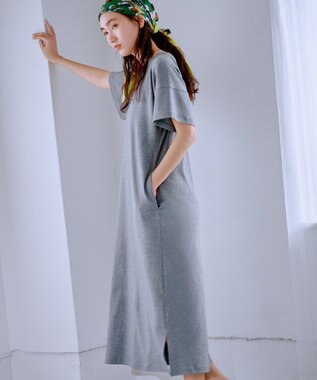 TOQUE 25SS新作〈大草直子さんアドバイザー〉スーピマコットン半袖ロングワンピース