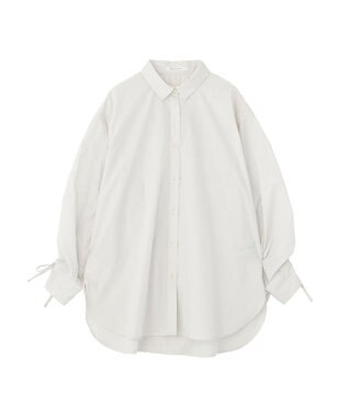 AMERICAN HOLIC 【イージーケア】バックギャザーリボンシャツ White