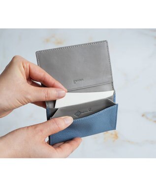 genten モルトフレスコ 名刺入れ ライトブルー