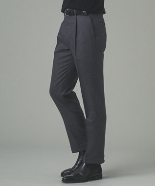 GOTAIRIKU 【保温性/ストレッチ/シワになりにくい】サキソニーストレッチパンツ_1タック(25年モデル） グレー系