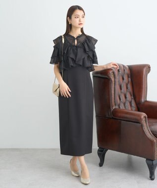 earth music&ecology SET2点フリルボレロ＋ナローワンピース