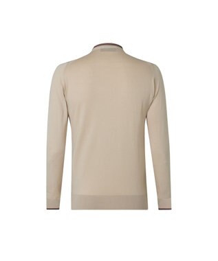 DAKS John Smedley for DAKS ハウスストライプカーディガン アーモンド