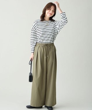 ANY ドロストチノパンツ カーキ