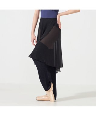 Chacott ◎【Nela ライン】巻きスカート ブラック