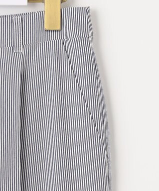 ANY SIS 【洗える】コードレーンストレッチ テーパードパンツ ネイビー