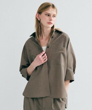 uncrave ウォッシャブルドライサップ ドルマンシャツ スレート
