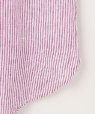 J.PRESS LADIES 【洗える】リネン シャツ パープル系1