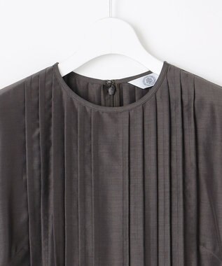 J.PRESS LADIES L エアリースパンボイル ワンピース スレートブラウン系
