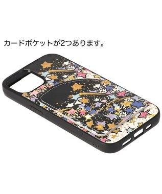 tsumori chisato CARRY ギャラクシーパネル モバイルケース バックカバー （ iPhone 13 / 14 対応） 【 カードポケット付き 】 ブラック