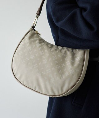 russet 2WAYショルダーバッグ【ナイロンジャガード】(CE-1446) Ecru