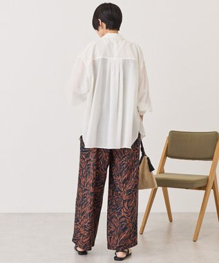 AMERICAN HOLIC リネンブレンドアソート柄パンツ Terracotta