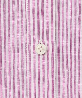 J.PRESS LADIES 【洗える】リネン シャツ パープル系1