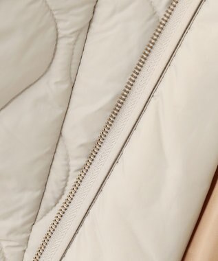 J.PRESS YORK STREET 【WOMEN】ショートキルトブルゾン ベージュ系