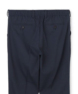 JOSEPH HOMME 【新素材 / セットアップ対応】ドットエアーサッカー ドロスト付テーパードパンツ / PEGG CONVERTIBLE ネイビー系