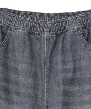 Green Parks ・ＤＯＵＢＬＥ　ＦＬＡＧＳ　ワイドデニムハーフパンツ Black