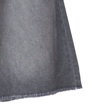 Green Parks ・ＤＯＵＢＬＥ　ＦＬＡＧＳ　ワイドデニムハーフパンツ Black