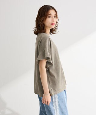 Green Parks ピグメントフリルカットプルオーバー Brown