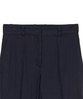 JOSEPH ストレッチリネン　フレアトラウザーズ Navy