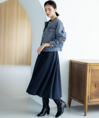 組曲 L 【23AW】パールボタンデニム ジャケット ブルー系