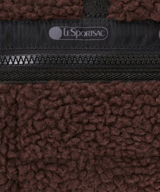 LeSportsac PUFFY MINI DUFFEL/ダークチョコレートシェルパ ダークチョコレートシェルパ