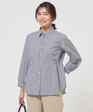 J.PRESS LADIES S 【WEB限定カラーあり】コンパクトエステネージュ シャーリング ブラウス