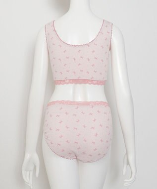 WEGO 【ハーフトップ＆ショーツセット】Liliane　Ciel　リボンドット ピンク