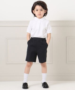 J.PRESS KIDS 【90-130cm】40／2鹿の子 ポロシャツ(半袖・刺繍なし） ホワイト系