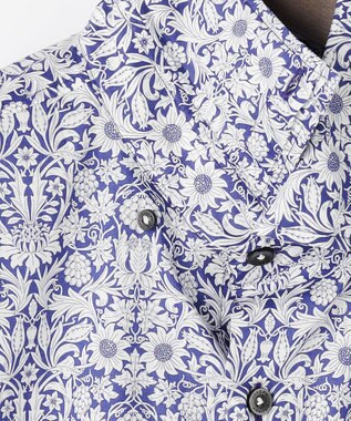 JOSEPH ABBOUD 【英国・リバティ社】リバティプリントシャツ サックスブルー系5