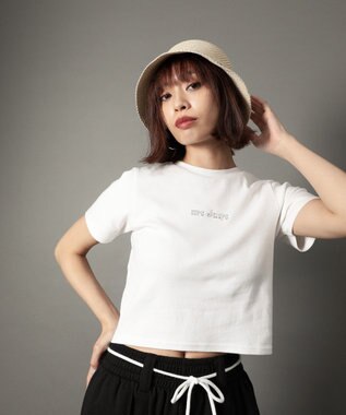 Green Parks ｍｅ　Ｊａｎｅ／ロゴコンパクトＴシャツ Off White