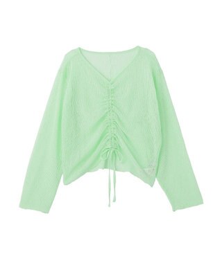 earth music&ecology フロントドロストシアープルオーバー Light Green