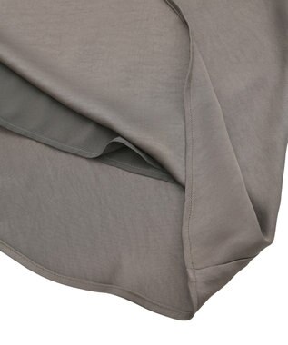 YECCA VECCA サテンフレアスカート Brown