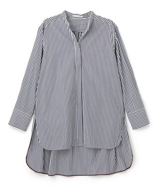 BEIGE， BAILLEUL / ロングシャツ Navy Stripe