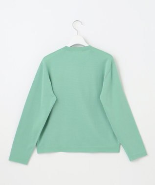 自由区 【アンサンブル対応・洗える】アセテートコットン カーディガン グラスグリーン