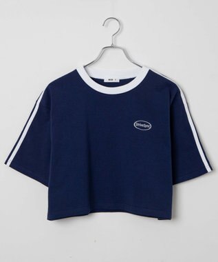 WEGO ライングラフィックショートT ネイビー